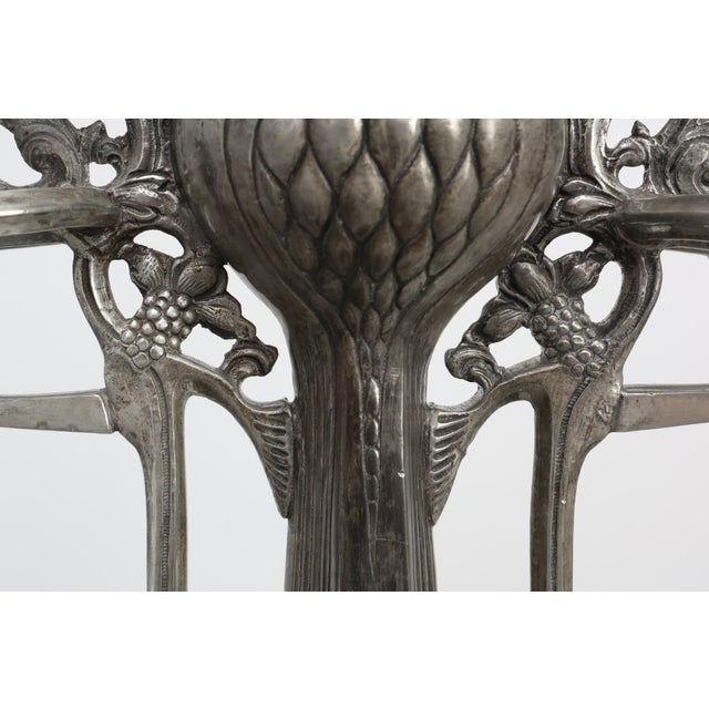 Art Nouveau Tin Candleholder from Achille Gamba, Italy, 1900s For Sale - Image 14 of 17
