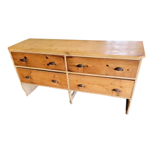 Antique Pine Store Counter / Cabinet With Drawers From Scotland - Circa 1880