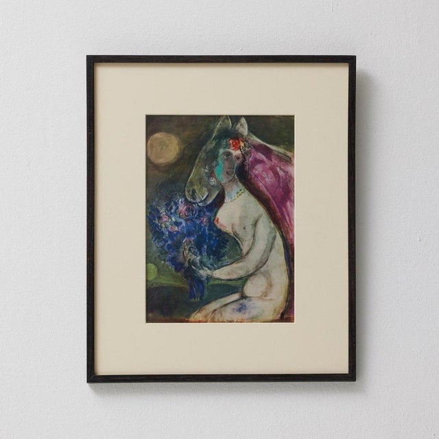 Modern After Marc Chagall, Editions du Chêne, Color Cliché Print, 1947, Framed For Sale - Image 3 of 15