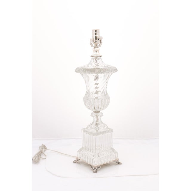 1940s Regency Baccarat Style Table Lamp, Attr. To Paul Hanson n.y. For Sale In Atlanta - Image 6 of 9