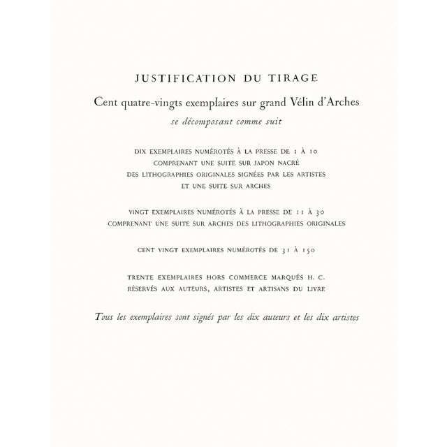 1960s Jean Carzou "La Maison Et Les Arbres" (The House and Trees) 1960s Lithograph For Sale - Image 5 of 6