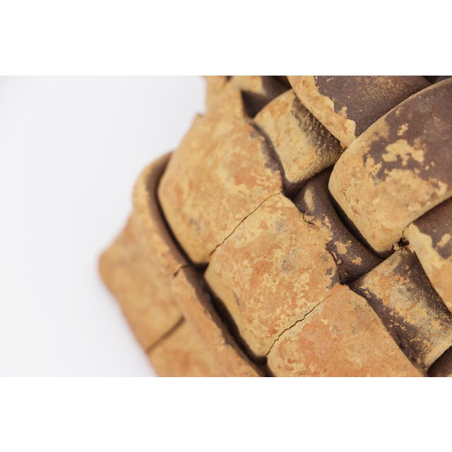 1950s Fishwife Basket Card Receiver or Trinket Tray, Earthenware, Portuguese For Sale - Image 16 of 17