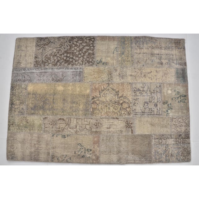 Textile Grey Vintage Area Rug For Sale - Image 7 of 10