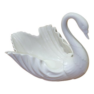 1970s Lenox Swan Planter Bowl For Sale
