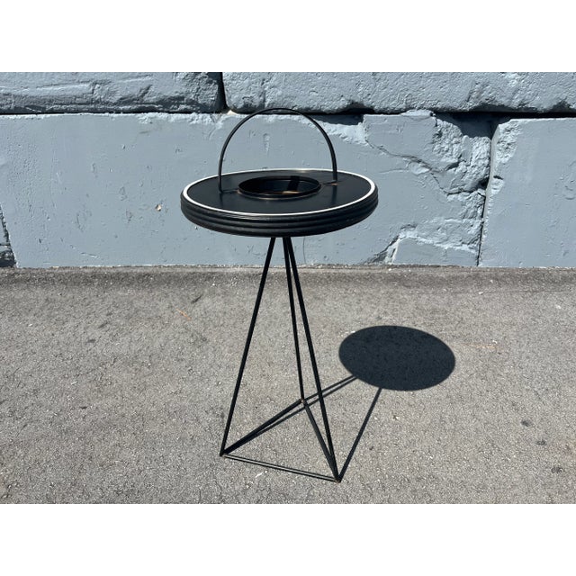 1940s Standing Ashtray, Black For Sale In Miami - Image 6 of 10