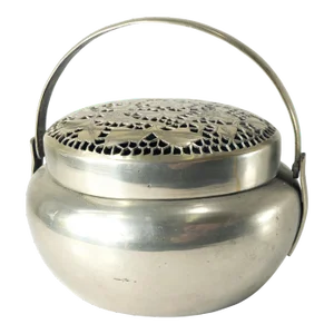 Early 20th Century Chinese Paktong Signed Hand Warmer Brazier