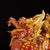 Metal Mid 20th Century Pair of Gilt Cloisonne Enamel Qilin Figures – 7.9" Mythical Beast Statues For Sale - Image 7 of 9
