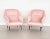 Set of Mid-Century Italian Armchairs in Soft Pink Velvet with Brass Tips, 1950s For Sale - Image 16 of 18