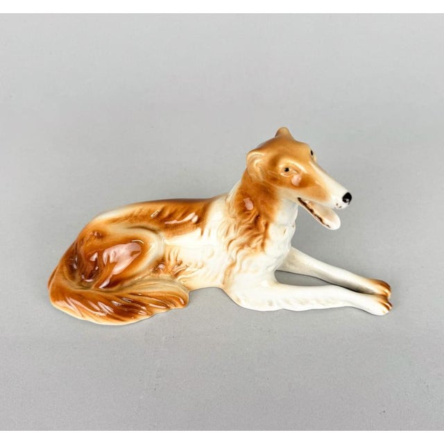 Collie Figurine in Porcelain from Royal Dux, 1970s For Sale - Image 3 of 8