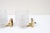 Gold Brass and Glass Sconces by Carl Fagerlund for Orrefors, Sweden, 1960s, Set of 2 For Sale - Image 8 of 15