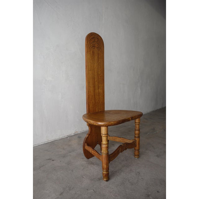 Antique Carved French Oak Corner Chair For Sale - Image 4 of 9