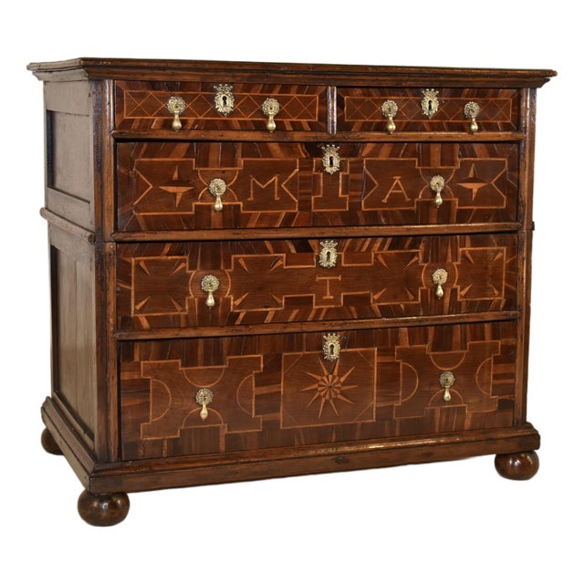 Period 17th Century Mahogany Chest of Drawers From England For Sale
