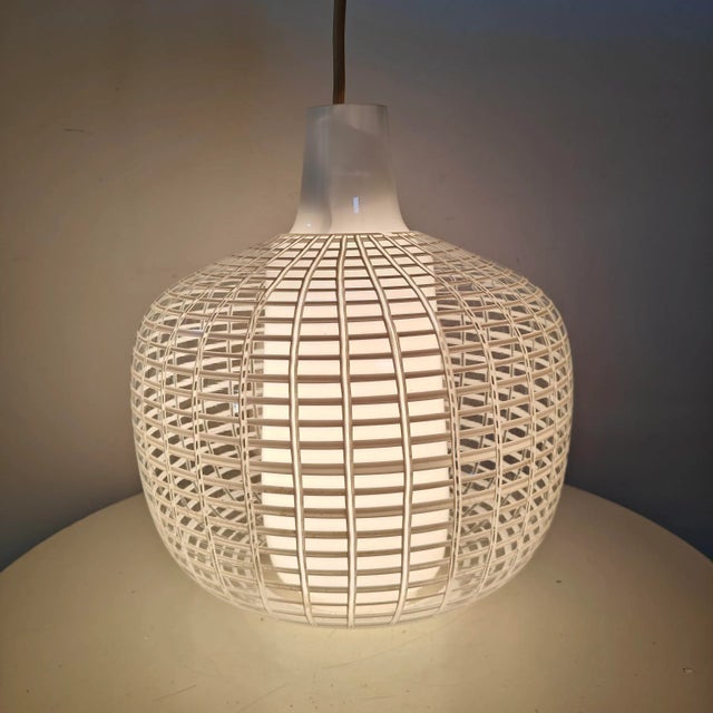 Mid-Century Modern Nervi Pendant attributed to Aloys Ferdinand Gangkofner for Peill & Putzler, 1950s For Sale - Image 3 of 18