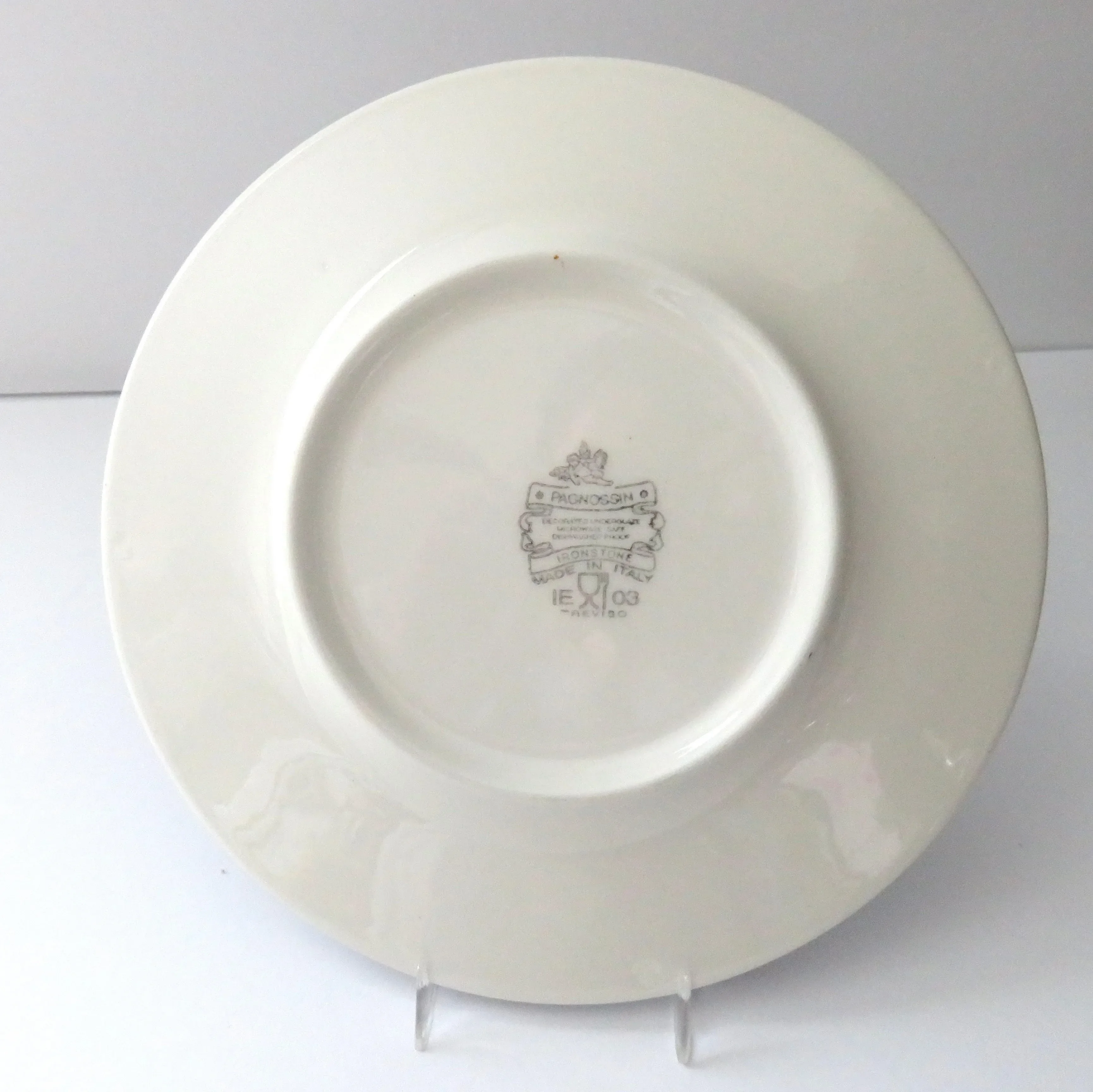 Vintage Pagnossin Salad/Bread Plates Treviso Spa Blueberry Italy