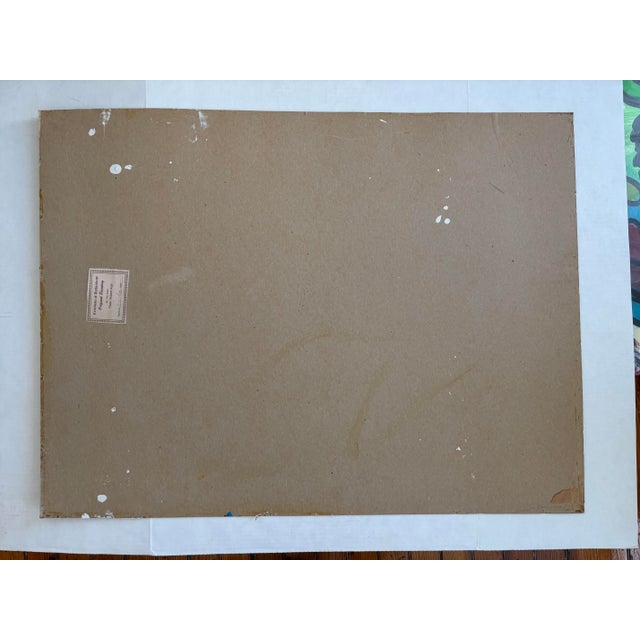 Paper Peter Keil Abstract Painting of Figures and Toucans on Board For Sale - Image 7 of 8