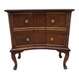 Baker Furniture Nightstand Console Table With Doors For Sale