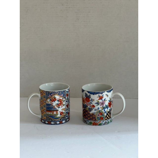 Takahashi Chinoiserie Mugs~ a Pair For Sale In Raleigh - Image 6 of 6