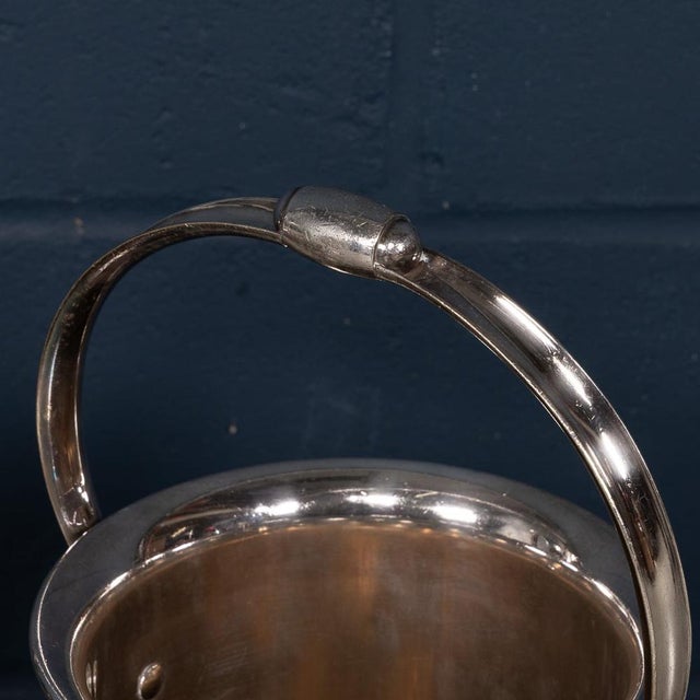 Vintage English Floor Standing Silver Plated Wine Coolers, 1950s, Set of 2 For Sale - Image 9 of 14