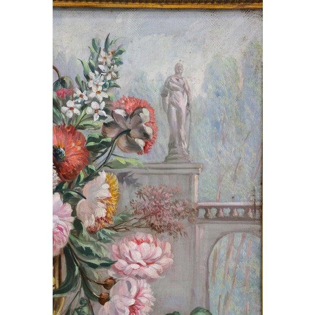 Vittorio Landi, Floral Still Lifes, Oil Paintings, 1990, Framed, Set of 2 For Sale - Image 6 of 18