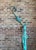 Antique Iron Mercantile Hanging Sign Frame in Turquoise For Sale - Image 18 of 18