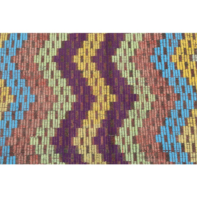 Vintage Turkish Embroidered Wool Rug-6’x9’10" For Sale - Image 6 of 13