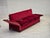 Danish Three-Seater Drop Arm Spanish Sofa in Red Furniture Velour, 1970s For Sale - Image 12 of 18