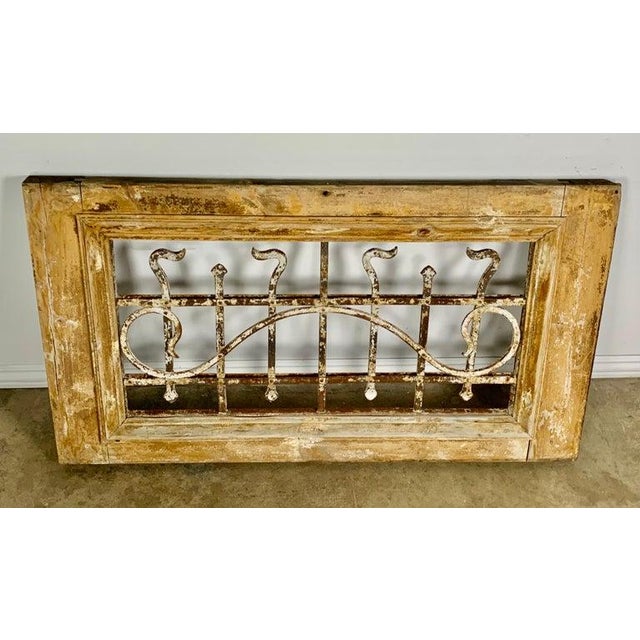 19th Century Rustic Wood and Wrought Iron Panel, Hand-Carved, France For Sale In Los Angeles - Image 6 of 14