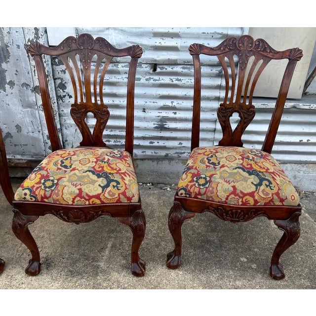 Brown 12 Irish 19th Century Georgian Dining Chairs With Labels For Sale - Image 8 of 12