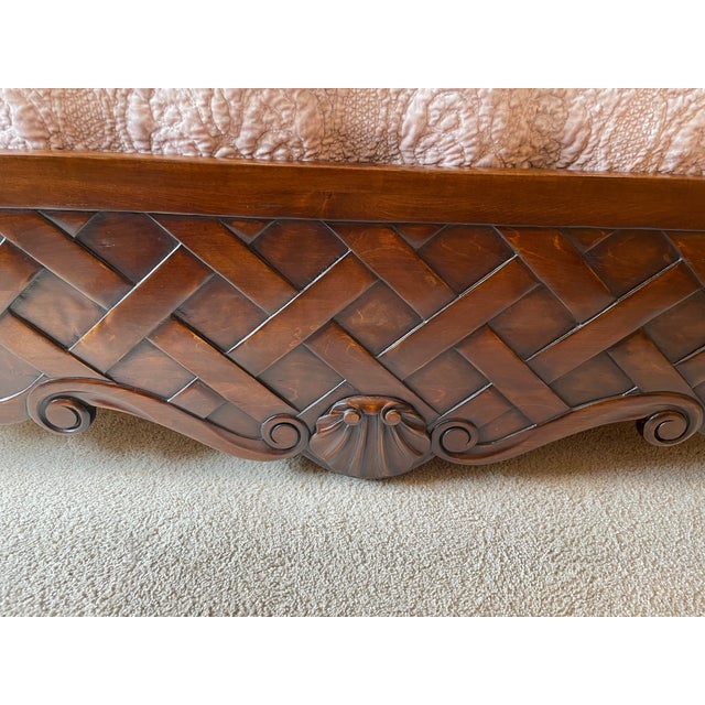 Hand Carved Wood Queen Bed Chairish