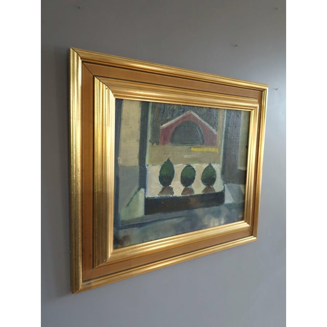 Mid-Century Modern Mid-Century Modern 'The Figs' Vintage Swedish Still Life Oil Painting, Framed For Sale - Image 3 of 10