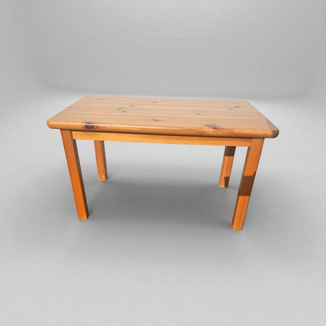 1970s Swedish Pine Side Table For Sale - Image 4 of 4