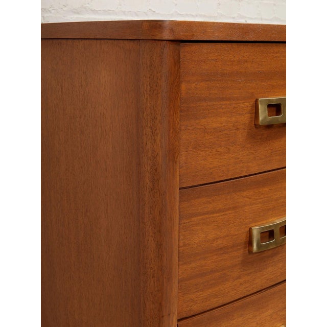 Mid 20th Century Vintage Highboy Mahogany Dresser For Sale - Image 5 of 12