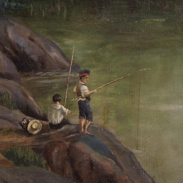 C. Coll, Spanish Landscape, 1883, Oil on Canvas For Sale - Image 9 of 16