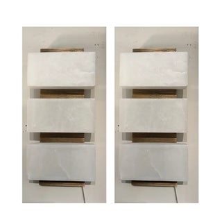 Revelation Triple Stacked Sconces - Pair. For Sale