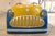 Yellow and Blue Merry-Go-Round Car, 1952 For Sale - Image 3 of 15