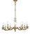 Large Mid 20th Century Brass Chandelier, Western Europe, 1950s For Sale