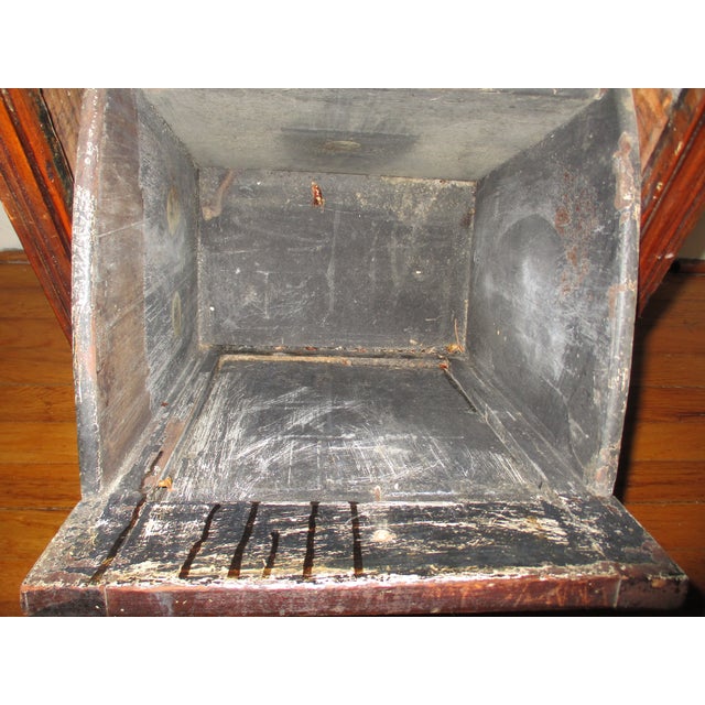 Antique Rare! French Country Carved Dark Wood Potato Bin Cabinet For Sale - Image 16 of 16
