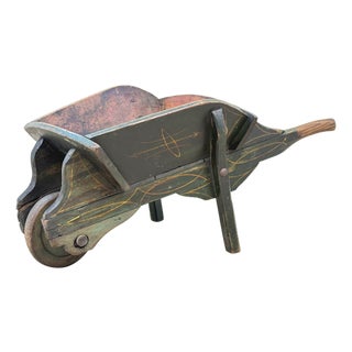 19th Century Paint Decorated Childs Wheelbarrow, 1870 For Sale