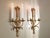 French Vintage Pair of Friedman Brothers New York Louis XVI Style Gilt Gesso Wall Sconces For Sale - Image 3 of 18