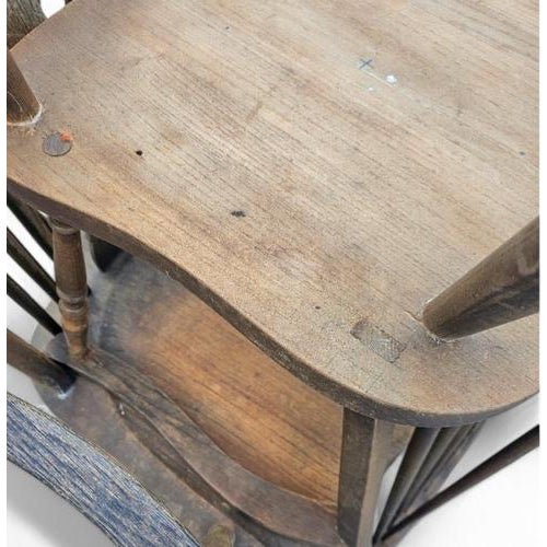 Windsor Wheelback Dining Table and Chairs from Oirschotse Meubelindustrie, 1950s, Set of 7 For Sale - Image 11 of 18