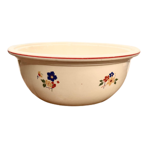 Mid 20th Century Mid-Century Modern Fiestaware Homer Laughlin Kitchen Kraft Oven Serve Floral Casserole Dish