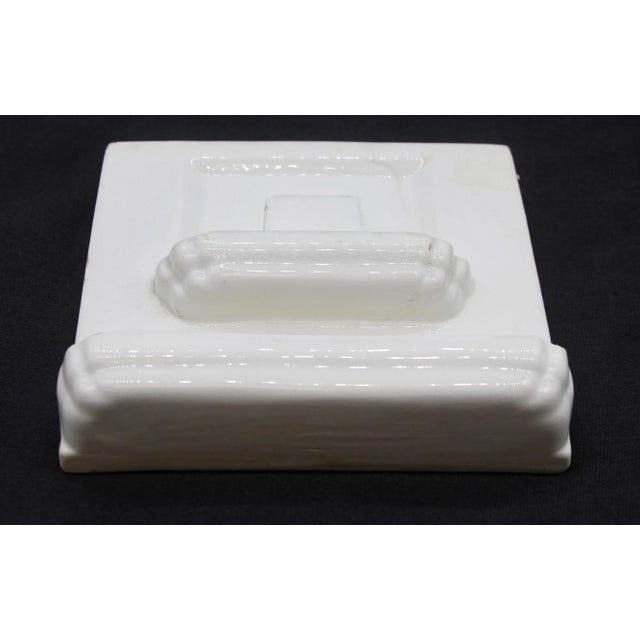 Mid 20th Century Imported Crackled White Ceramic Wall Tile For Sale - Image 4 of 6