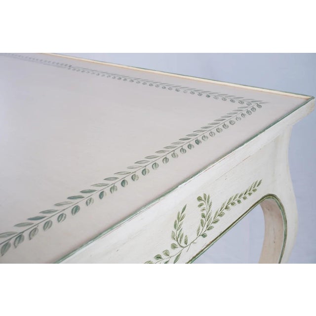 Julia Gray Hand Painted Louis XV Desk For Sale - Image 4 of 9