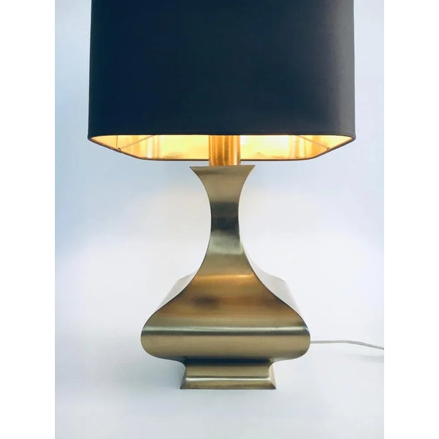 Metal Hollywood Regency Style Brass Table Lamp, 1970s For Sale - Image 7 of 12