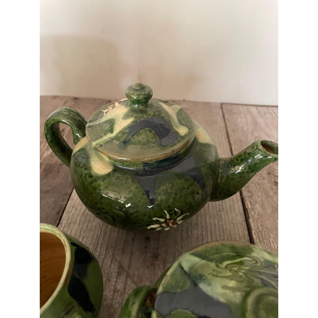 Ceramic Tableware from Chamonix, 1960s, Set of 9 For Sale - Image 4 of 12