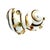 Modern Vintage Maz 14k Gold Conch Shell Mabe Pearl Gemstone Clip Earrings, Pair For Sale - Image 3 of 13