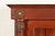 Wood Antique French Empire Carved Mahogany Bookcase With Mounted Ormolu, Circa 1890s For Sale - Image 7 of 14