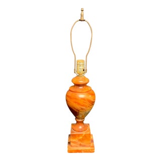 Mid 20th Century Alabaster Urn Lamp For Sale
