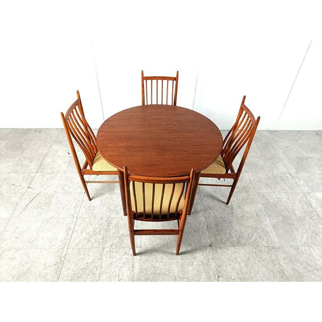 Mid-Century Dining Set by Arne Vodder, Denmark, 1960s, Set of 5 For Sale - Image 8 of 13