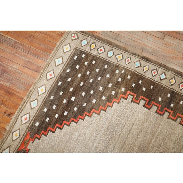 Zabihi Collection Geometric Vintage Turkish Room Size Rug For Sale In New York - Image 6 of 9